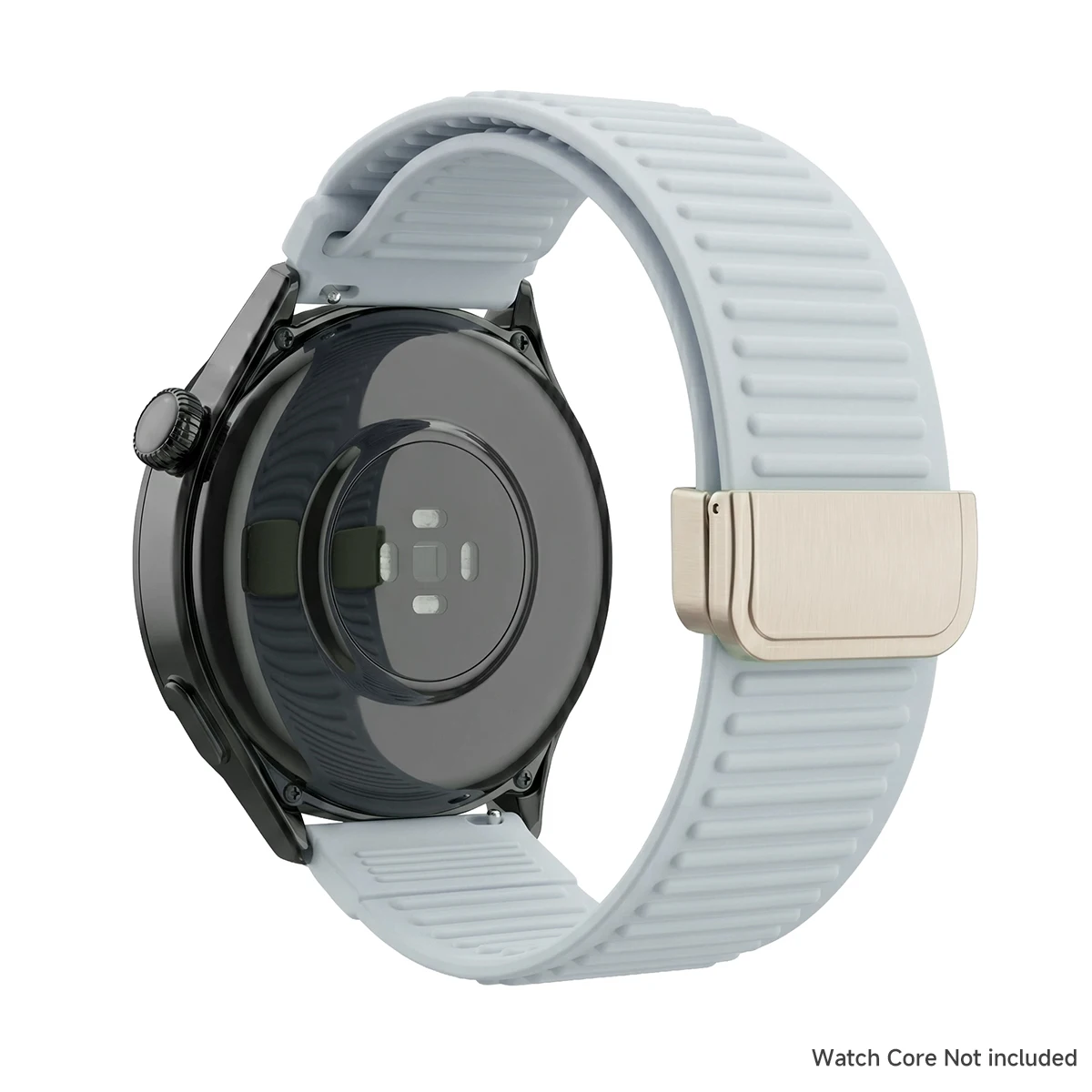 Silicone Magnetic Band – Versatile 20mm 22mm Loop Strap Bracelet