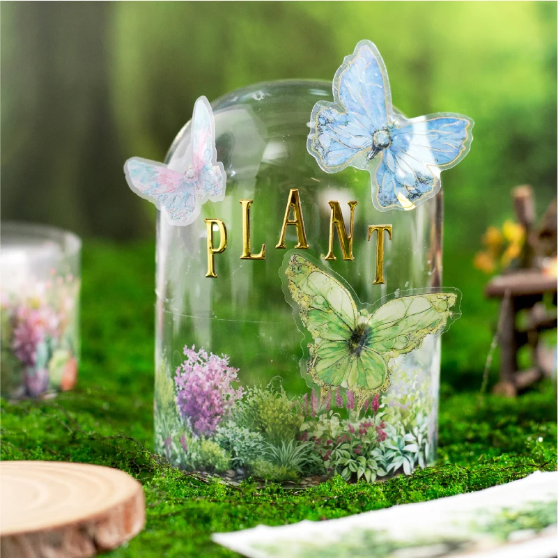 PET Tape Mountain Wild Flower Realm Series Flower Stone Landscape Outdoor Hand Account Collage Material DIY Decoration Card Gift 3