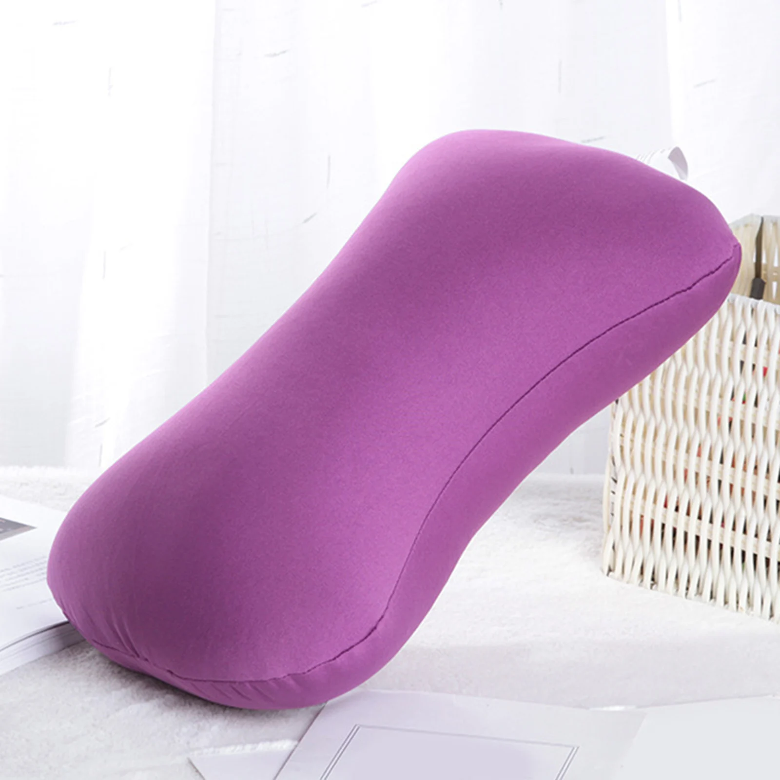 Microbead Foam Neck Pillow Waist Back Head Support Sleep Pillow for Sleeping Travelling Nap Pillows Sofa Bed Decoration 38x20cm 3