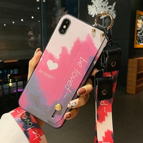 Strap Lanyard Phone Case  TPU Bumper Cover For For Huawei Mate 30 Pro P40 Lite P30 Honor 30 Pro 20 Lite 9X 20i P Smart Z