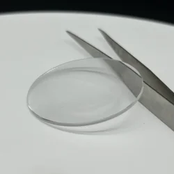 Set of 2 Premium Single Domed Mineral Watch Glass Crystals with Magnifying Lens (16mm - 45mm Diameter) (Diameter 39mm)