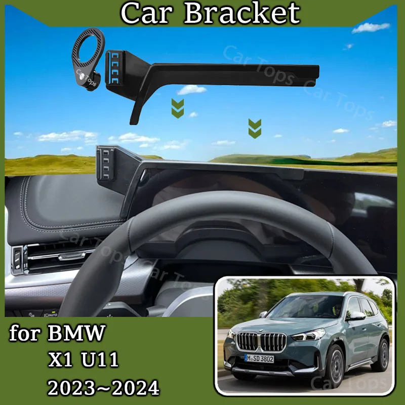 Mobile Phone Holder for BMW X1 U11 MagSafe Magnetic Cell Stand Gravity Car Mount Auto Navigation Screen Accessories