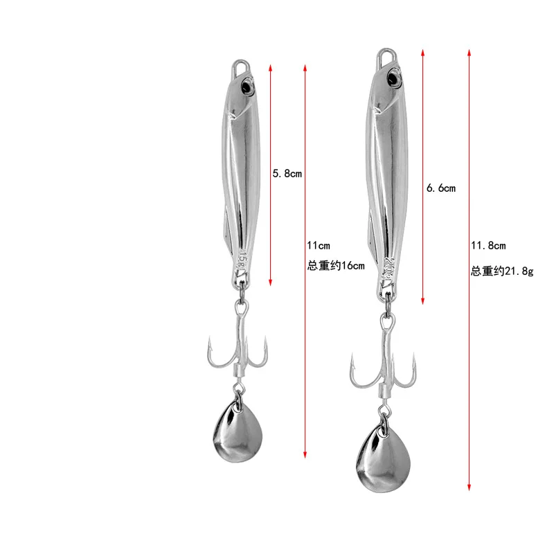 Premium Mackerel Design Spinning Fishing Lure - Versatile Weight Options - Enhanced Casting Distance and Lifelike Action