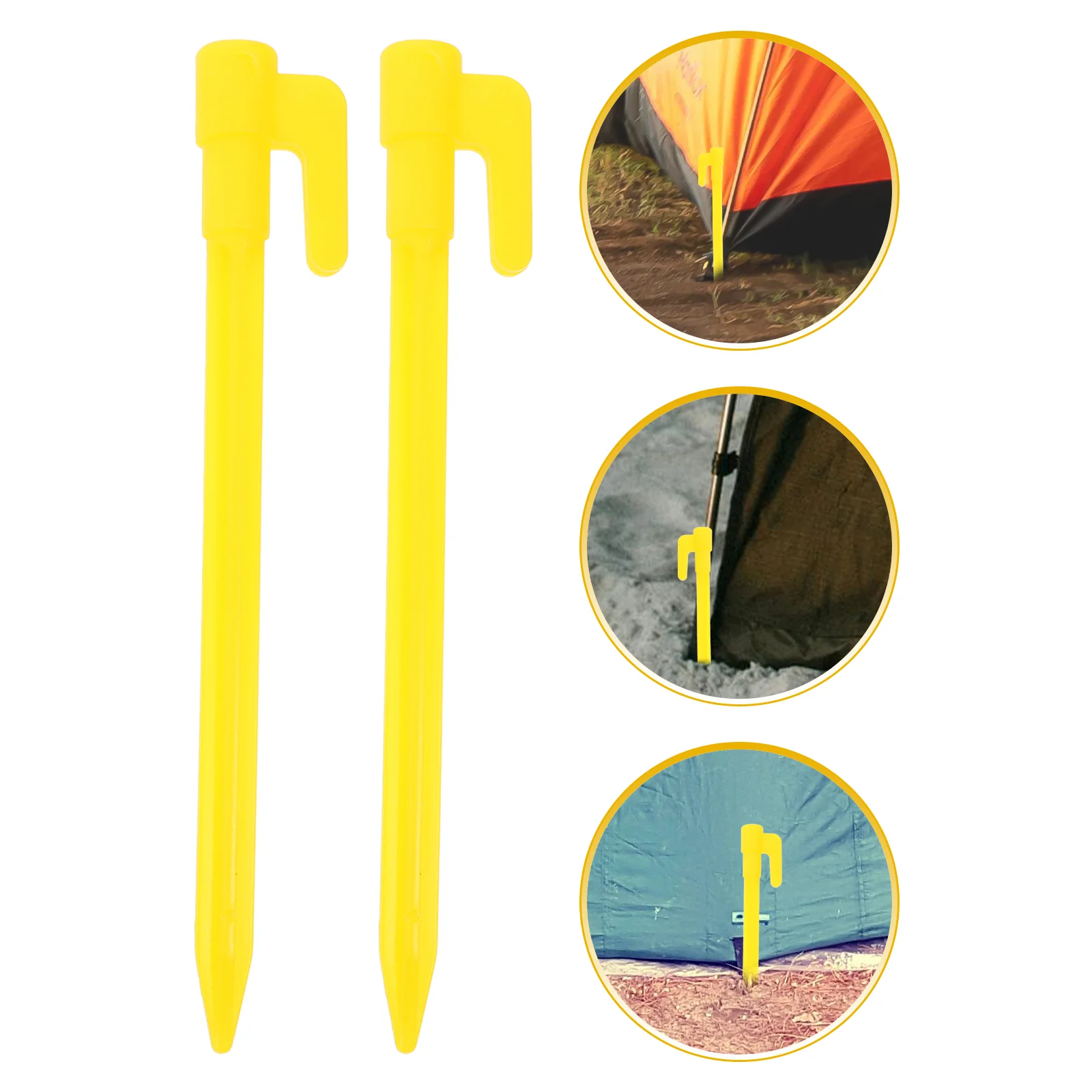 

50 Pcs Camping Tent Ground Pegs Fixing Hooks Spikes Stake Accessories Landscape Stakes Heavy