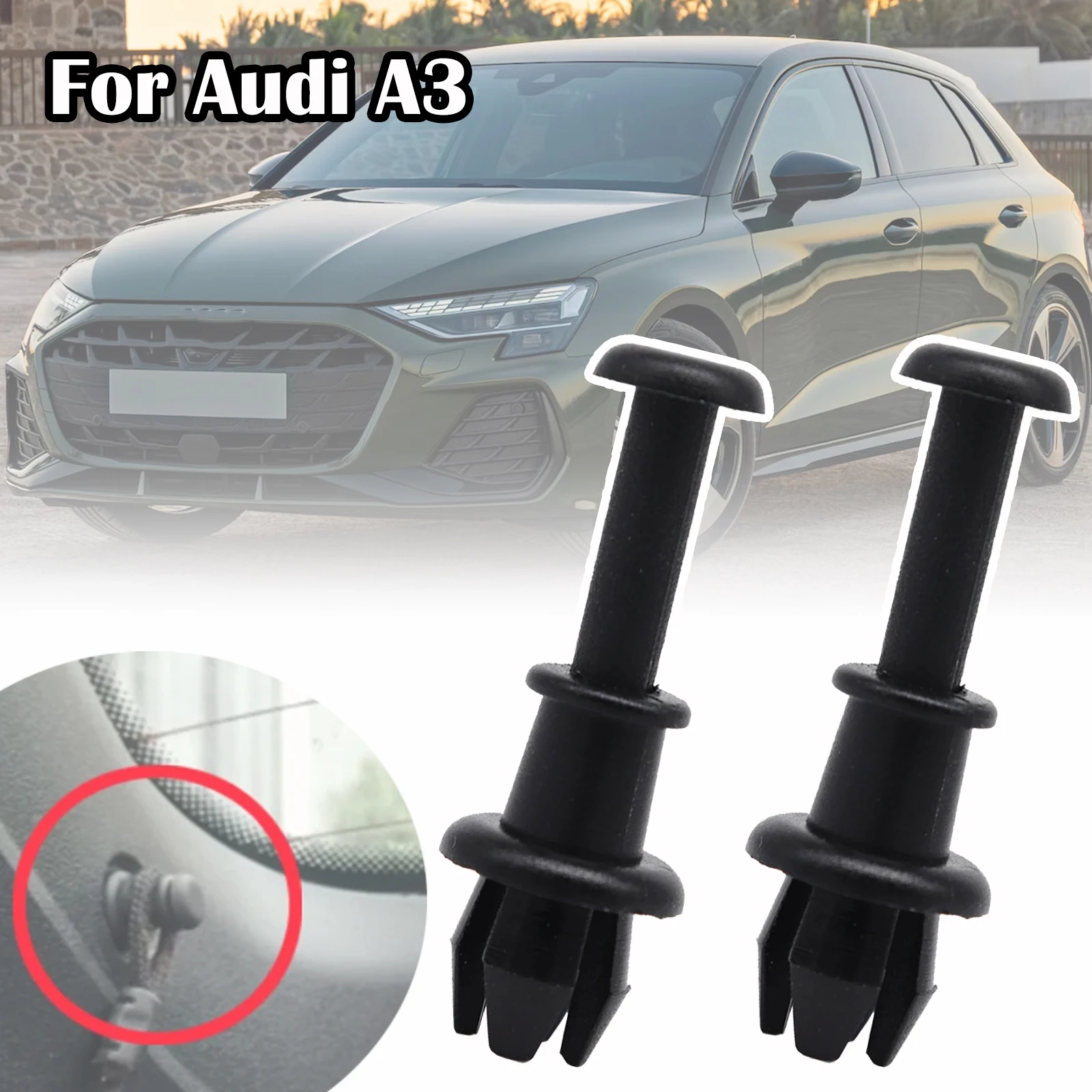 Per Audi A3 8V/8P Car Parcel Shelf String Holder Rivet Hanger Posteriore Trunk Cargo Clips Sostituzione 2003 2004 2005 2006 2007 - 2020