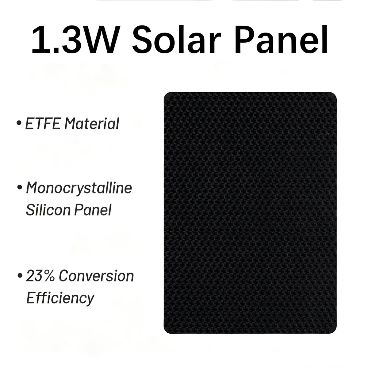 Pannello Solare Efficiente 5V 0.26A 1.3W, Mini Sistema Solare Fai-da-Te con Cavo, Cella Solare ETFE per Progetti Elettronici