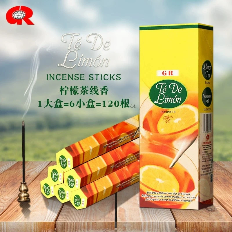 20-Piece Aromatic Incense Stick Set - Handmade Sandalwood, Lavender, and Lemon Scents