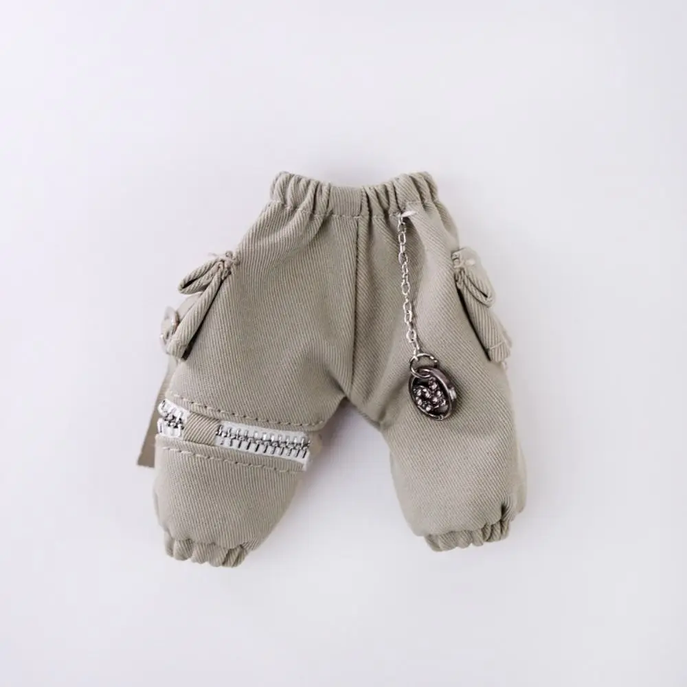 With Pockets OB11 Trousers Daily Casual Chain Overalls Doll Cargo Pants Elastic Waist Doll Outfit Obitsu 11 Clothes