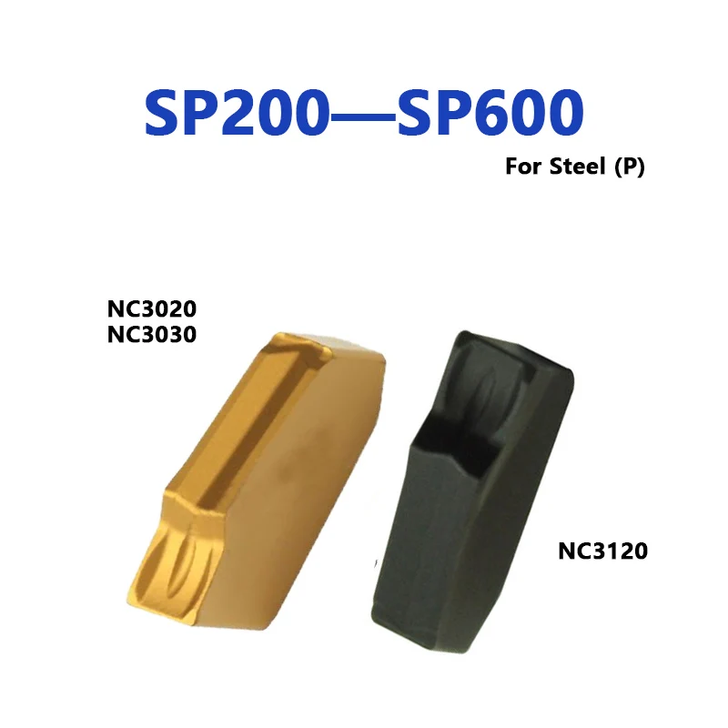 Inserti Scanalati Originali Sp200 Sp300 Sp400 Sp500 Sp600 Nc3030 Nc3020 Nc3120 Inserti In Metallo Duro Processo Tornio In Acciaio Tornio