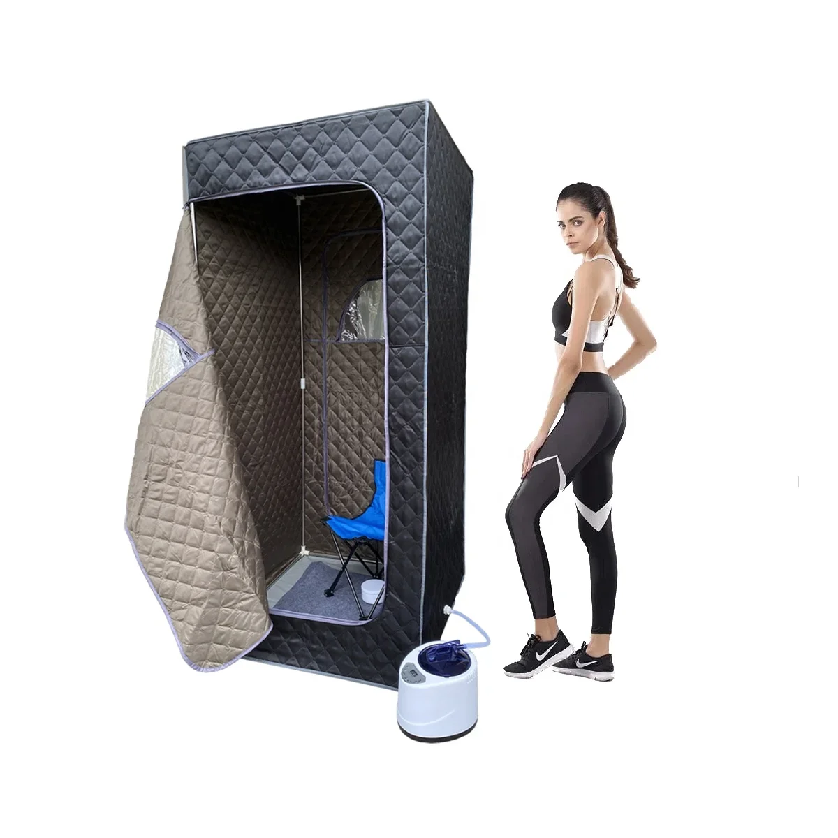 4 Liters Home Steam Sauna Portable Souna Spa And Sauna Rooms With Clear Window