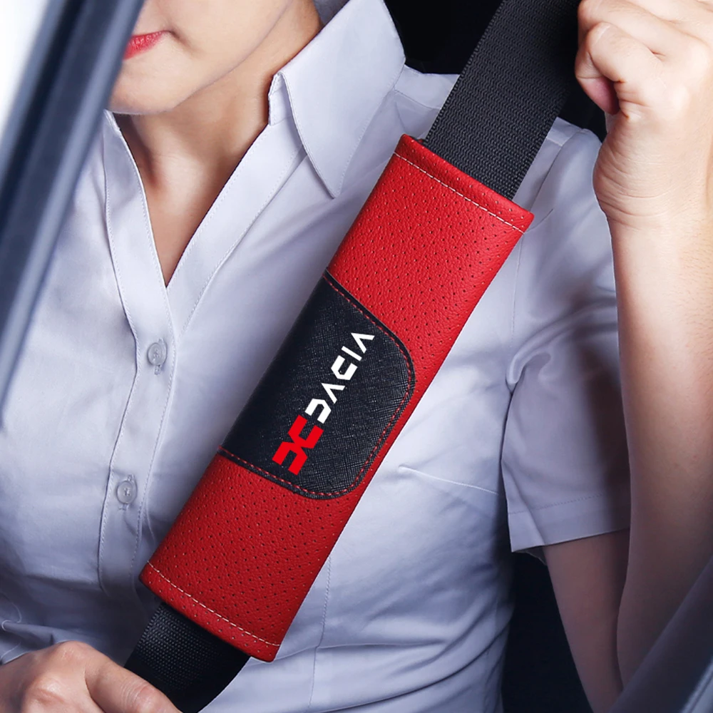 

1 шт. высококачественный кожаный автомобильный ремень безопасности, Наплечные подушки, аксессуары для Dacia лодgy Mcv Sandero Duster Spring Logan stepway Dokker