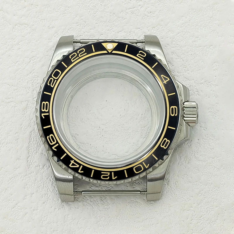 40MM SUB Herrenuhren Metallgehäuse Passend für 20mm Armbanduhr NH35 NH36 7S26 4R Automatikwerk Herren Tauchmesser Nachrüstteile – Detail 1