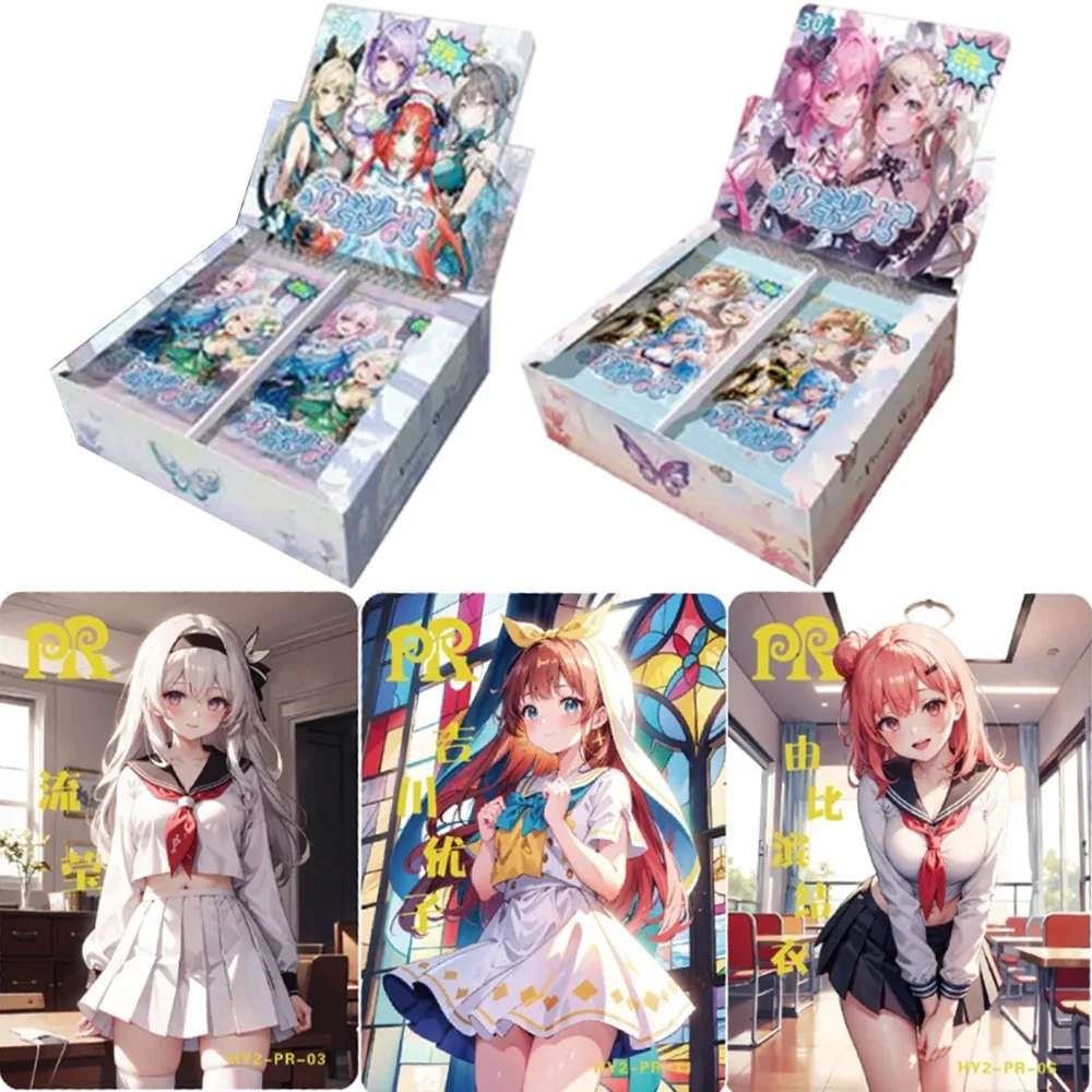 

Goddess Story Card Flower Girl Xunfeng Chapter Cards Girl Cards Ganyu Ram Animation Collection Card Toys Gifts
