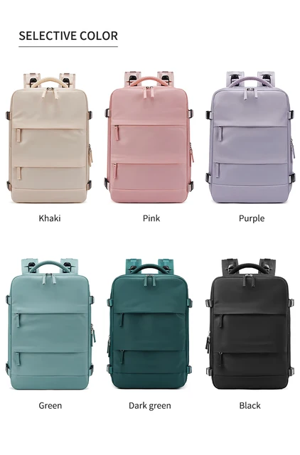 Dww-vert, Sac Dos Ordinateur Portable Femme , Sac Dos Pour Ordinateur  Scolaire Lgant Avec Usb Charging Port, Sac Impermable Pour  Voyage/affaires/col