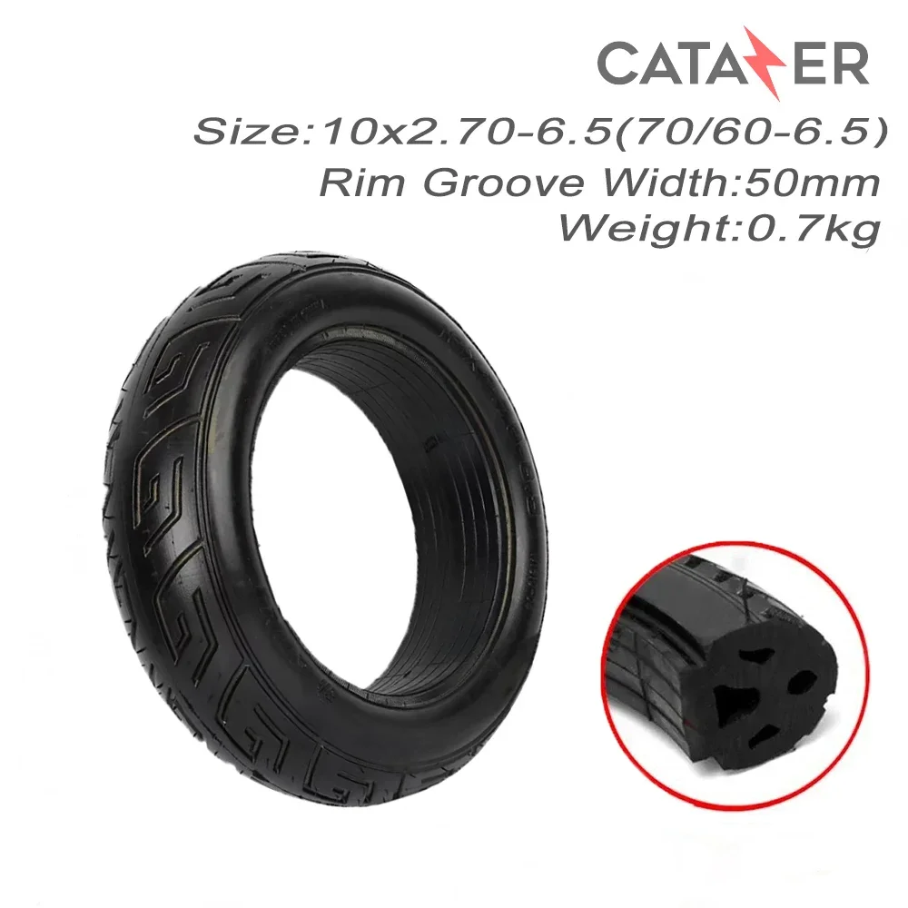 

10x2.70-6.5(70/60-6.5) Electric Scooter Solid Tire Without Inner Tube 10 Inch Non-inflatable Tyre for XiaoMi No 9
