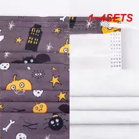 1~4SETS Disposable Print Mask For Adult Children's Face Mask 3-layer Breathable Safety Dust-proof 8 Style Outdoor Mask Health 1