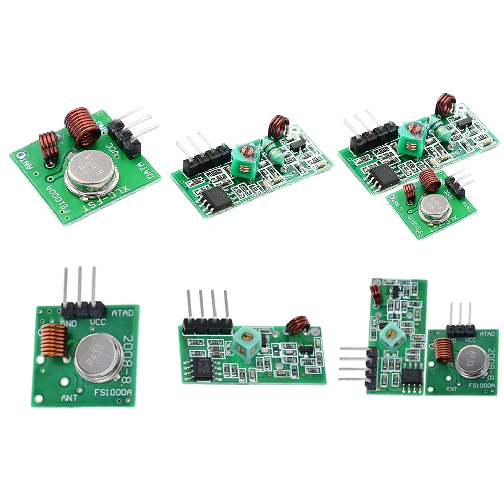 Smart Electronics 433Mhz RF transmitter and receiver Module link kit ...