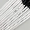 48/pack Artist Brushes, with High-quality Wooden White Handles and Nylon Bristles, Including Round, Flat, Filbert, and Angular 3