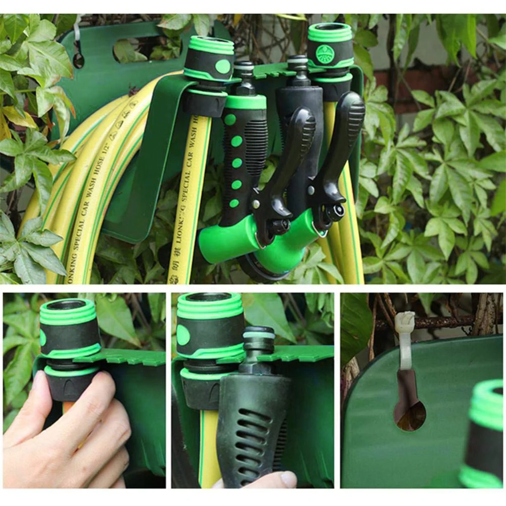 Water Pipe Rack Wall-mounted Tube Rack Garden Watering Irrigation Water Pipe Support Plastic Storage Holder