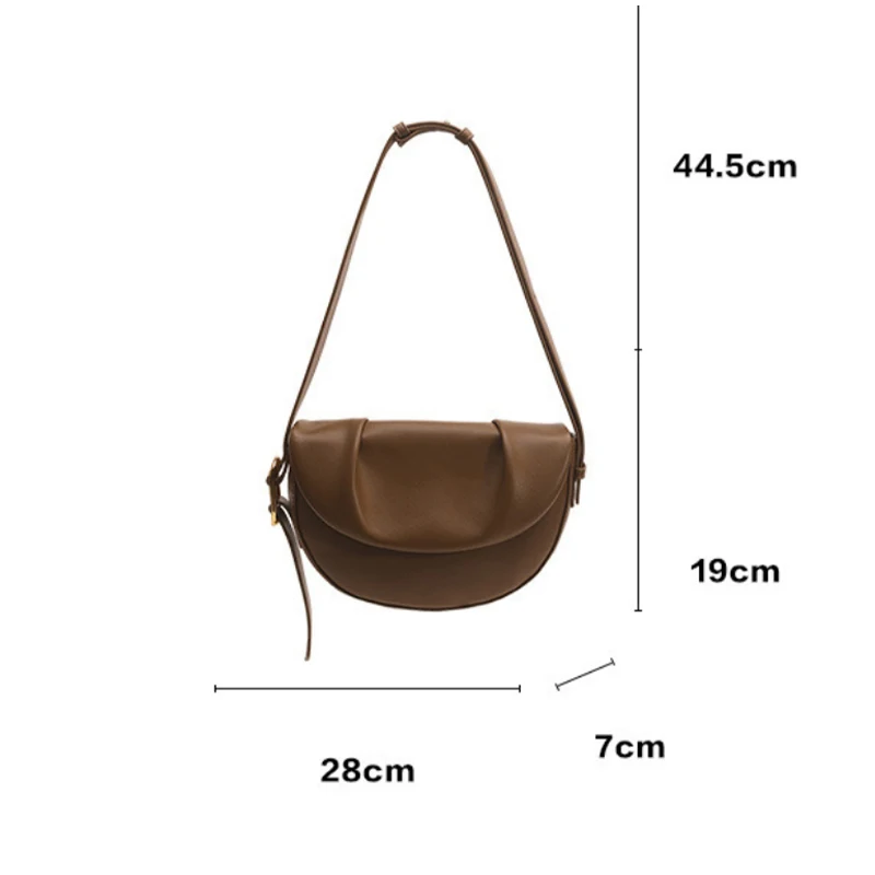 High-End Elegant Saddle Bag