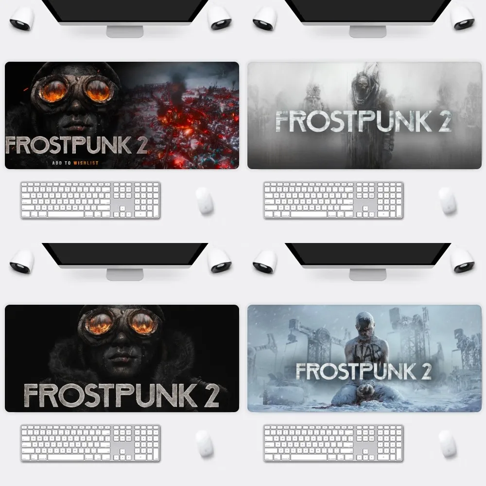 Gioco Frostpunk 2 B Mousepad Office Large Small Mouse Pc Computer Game Keyboard Tappetino Antiscivolo In Gomma Per Mouse Grande