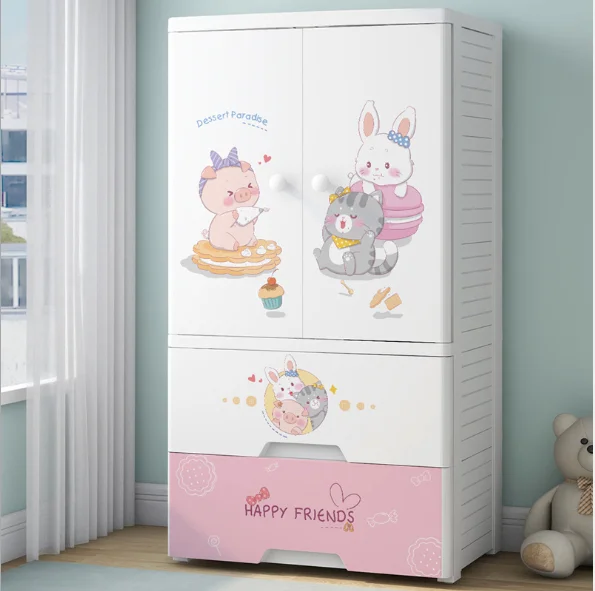 

3 Layer new design wardrobe drawer storage cabinet plastic baby wardrobe baby children's toy storage cabinet