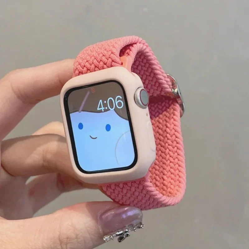 Chic Korean Braided Nylon Strap with Case – Cute Bracelet
