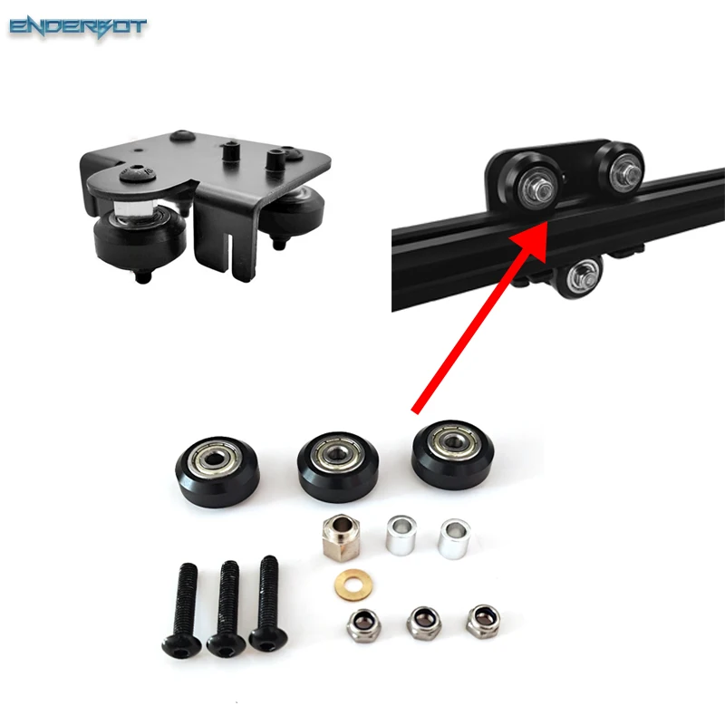 3d Printer Accessories 625zz Back Support Pulley Kit For Creative Ender