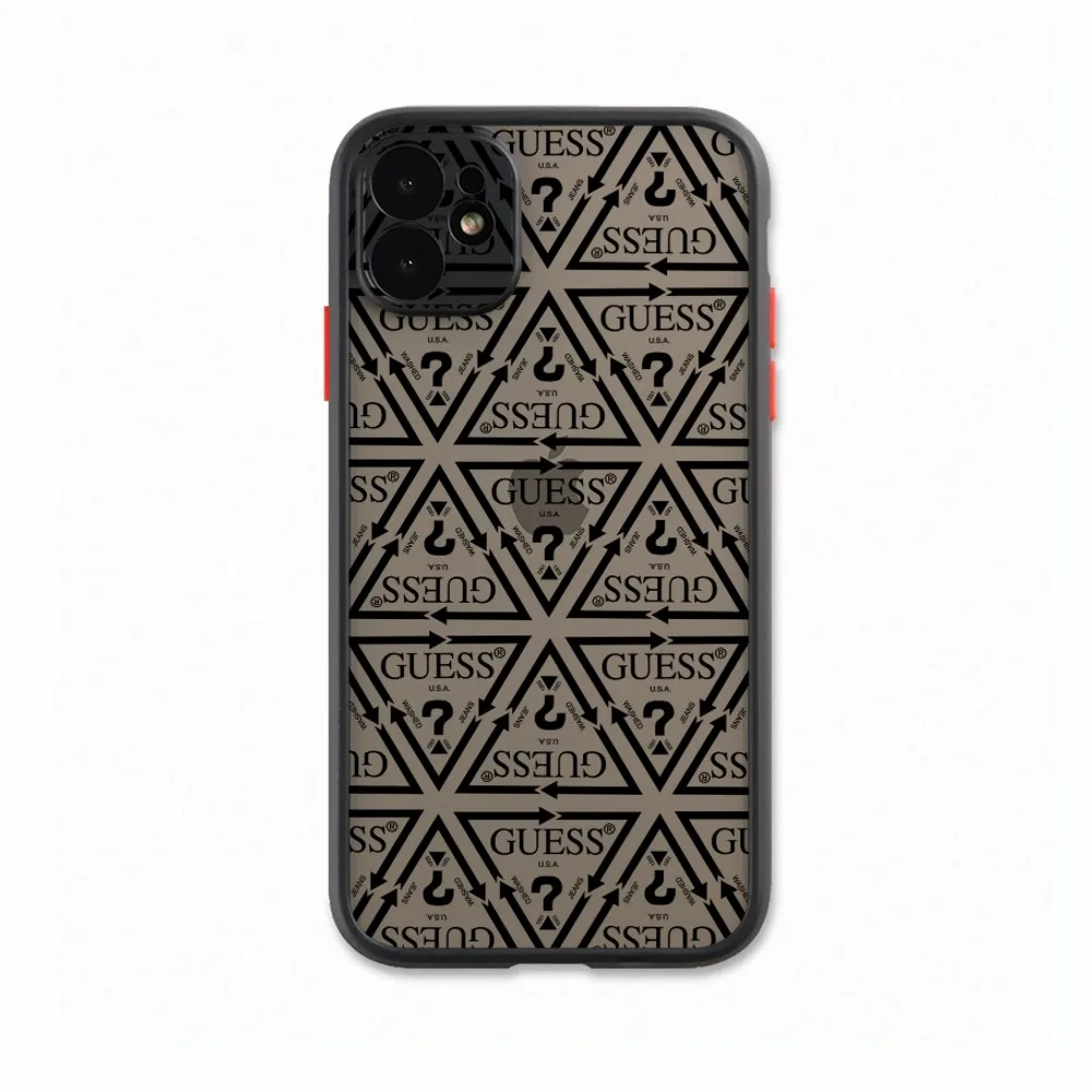 Guess Bear Phone Case para iPhone, Capa Matte Preta, iPhone 14