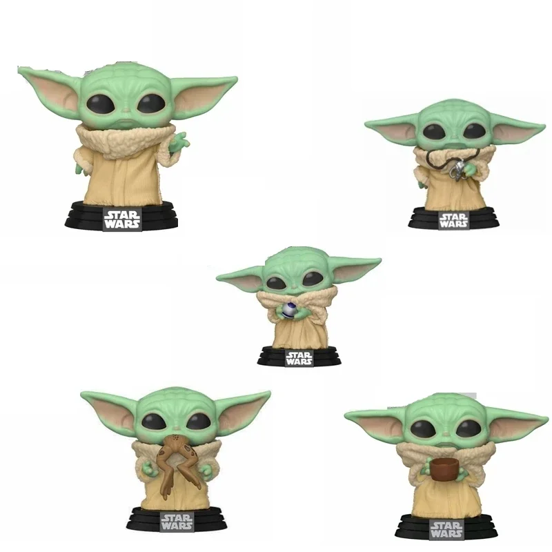 Funko Pop New Yoda Baby The Child #368 #370 #378 #379 Con Ciondolo 398 # Vinyl Figure Dolls Toys Action Figures Toys