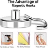 Magnetic Hooks Heavy Duty,Strong Magnet Hooks for Cruise Essentials, Neodymium Earth Magnets with Hook for Hanging 3