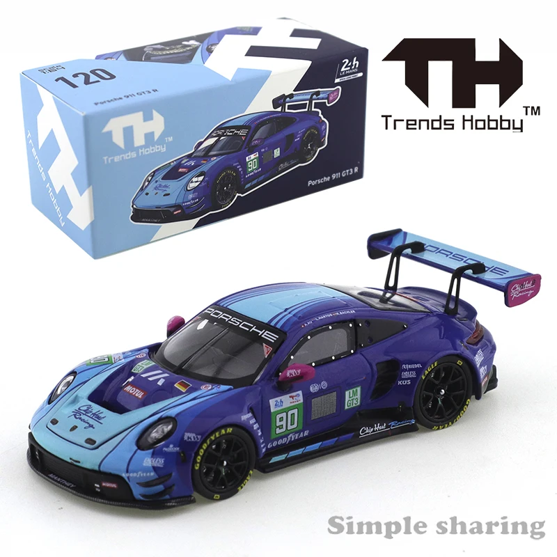 LeMans 24H Porsche 911 GT3 R Collectible 1:64 Scale Model Car