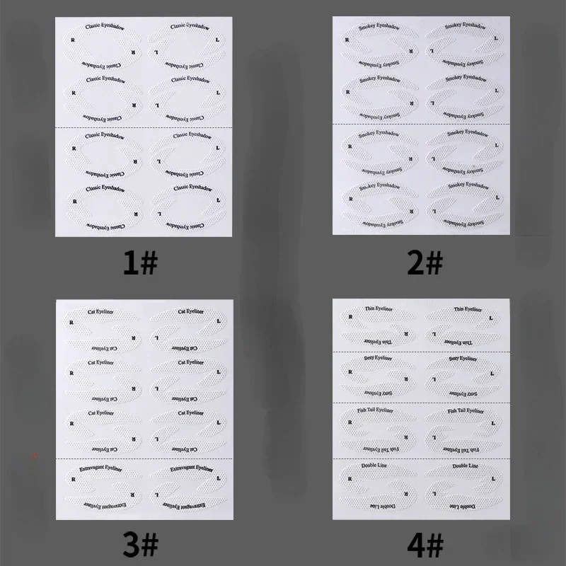 Eye Makeup Stencils Sticker Card Eyeliner Template Eyeliner Eyeshadow 3 Minute Lazy Shaping Tool Styling Drawing Guide Eyeliner Stencil Tool Makeup Tools Eye Makeup Tools