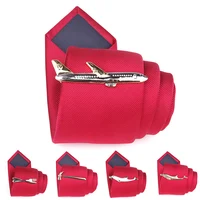 Men Alloy Metal Gold Color Tie Clips Clasp Cufflinks Steamship Dolphin Airplane Tie Bar Wedding Party Jewelry Pin 4