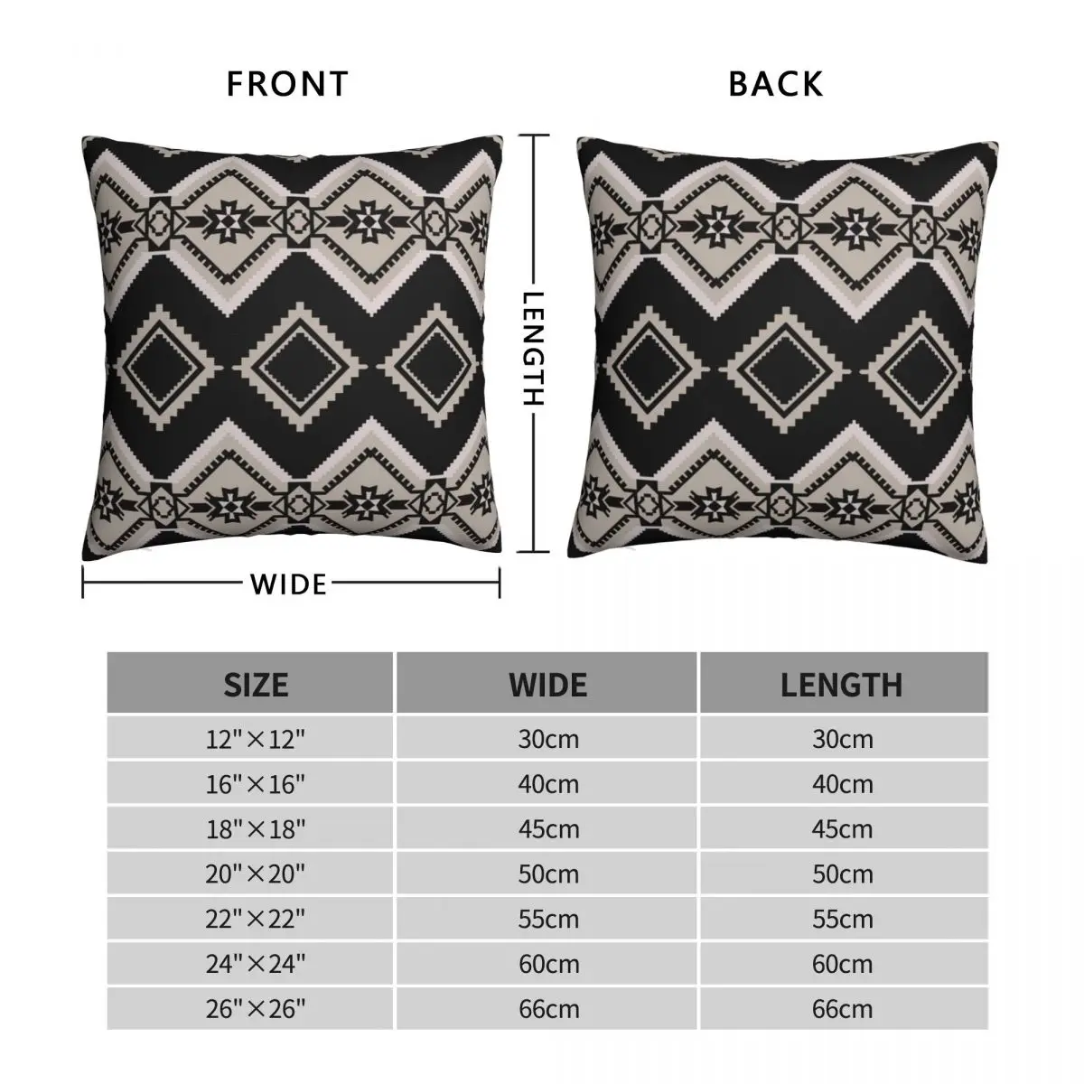 Shein Tribal Ornament Ethnic Oriental Rug Pillowcase Soft Fabric Cushion Cover Gift Throw Pillow Case Cover Home 45*45cm images - 6