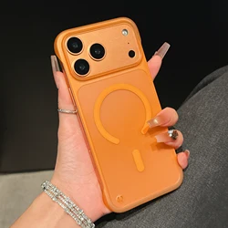 Ultra Thin Frameless Magnetic Matte Phone Case with Enhanced Protection - iPhone Air (Orange)