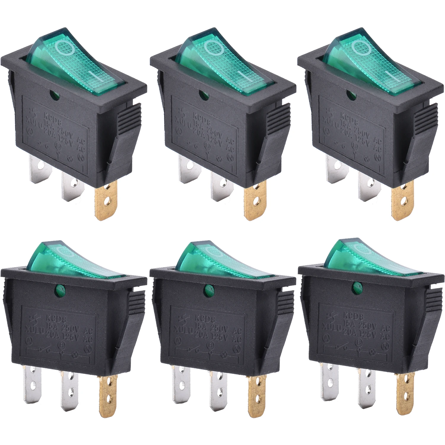 ON-Off-Rocker-Toggle-Switch-AC-125V-20A-250V-16A-with-LED-Light-SPST-3 ...