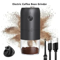 New Electric Coffee Grinder USB Type-C Charging Portable Nuts Grains Pepper Coffee Bean Grinder Home Travel Black grinder 2