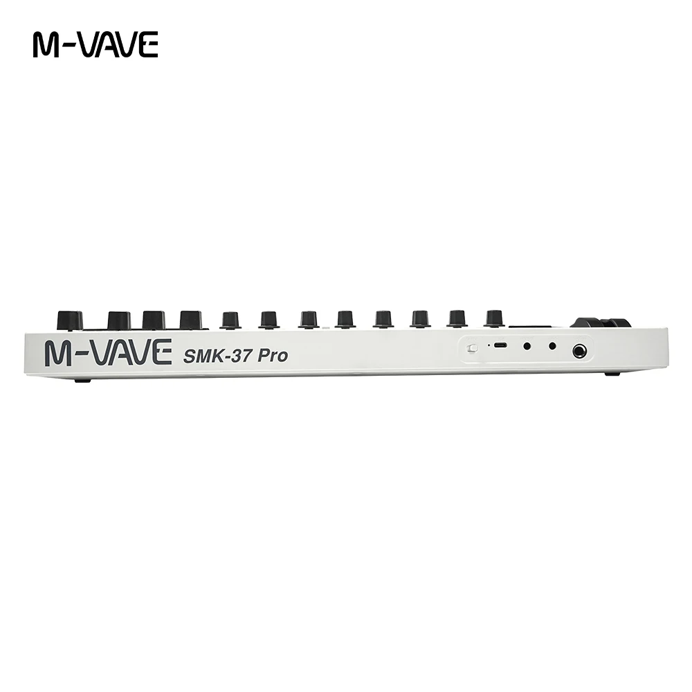 M-VAVE SMK-37 PRO キーボード 37 キー 3.5mm MIDI 16 RGB ドラム