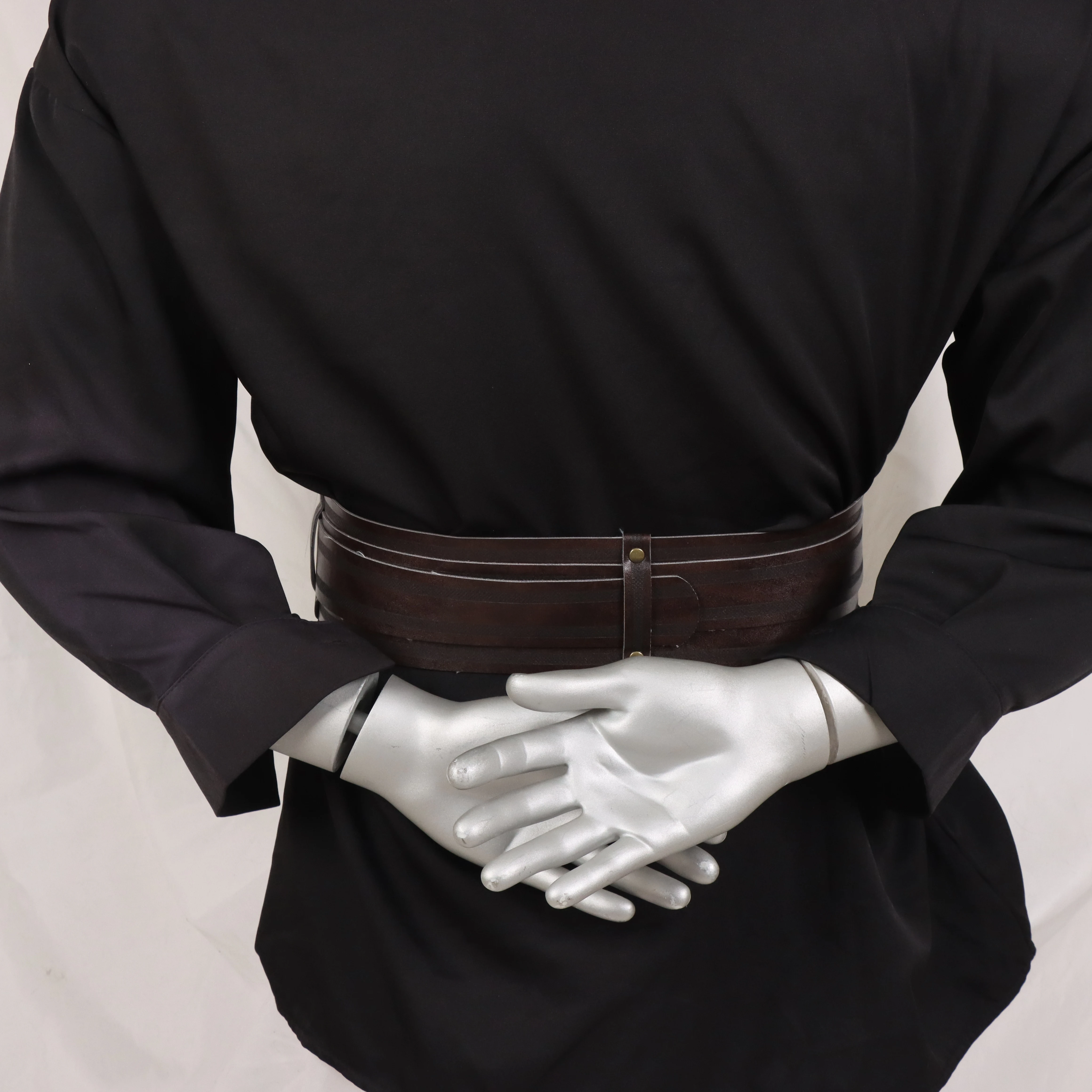 Viking Schnürkorsettgürtel aus Kunstleder für Damen, breiter Renaissance-Gürtel, für Feiertage, LARP, mittelalterliche Alltagskleidung, Auto – Detail 6