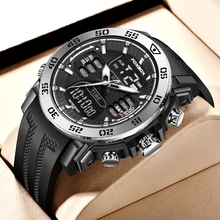 

FOXBOX Digital Men Military Watch 50m Waterproof Wristwatch LED Quartz Clock Sport Watch Male Big Watches Men Relogios Masculino