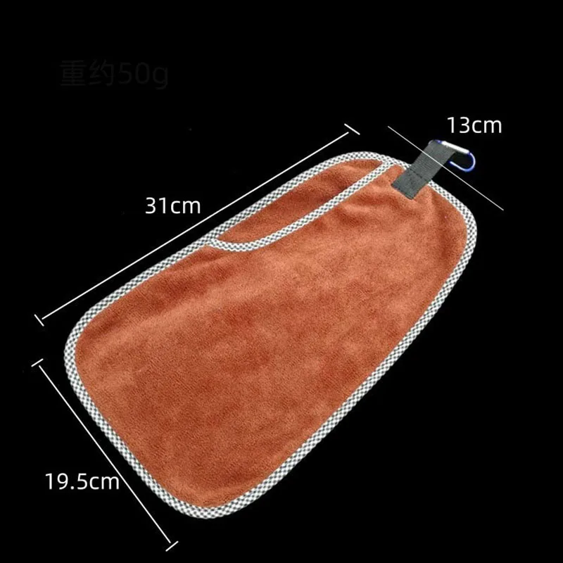 Description Picture 4 of itemTowel Fishing Microfiber Bait Towel Thickened Non Stick Absorbent Hiking Fishing Towel Clip Outdoor Fishing Catch Fish Towel