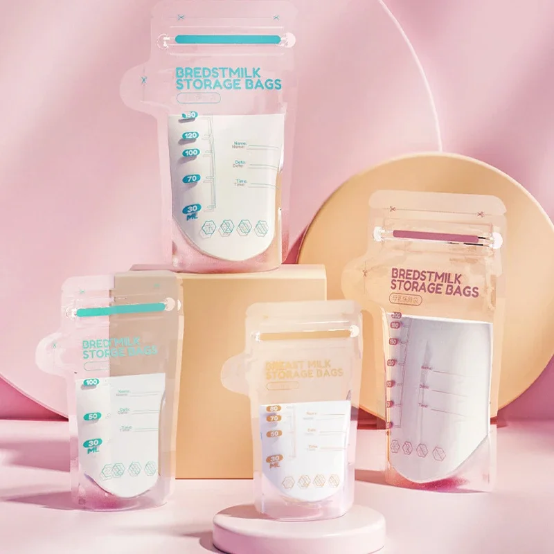 100/150/250 ml Breast Milk Storage Bag Disposable Small Capacity Frozen Milk Storage Bag 30Pcs