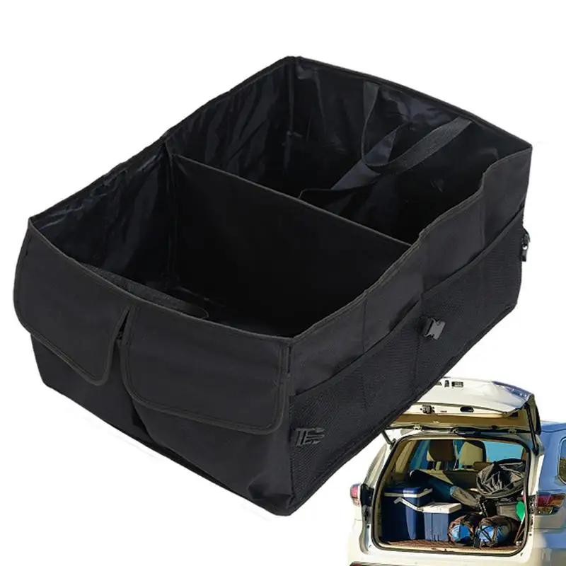 

Car Organizer Backseat Trunk Organizer With Multi Compartment Car Organization Accessories For Camping Storage Fits Most SUV