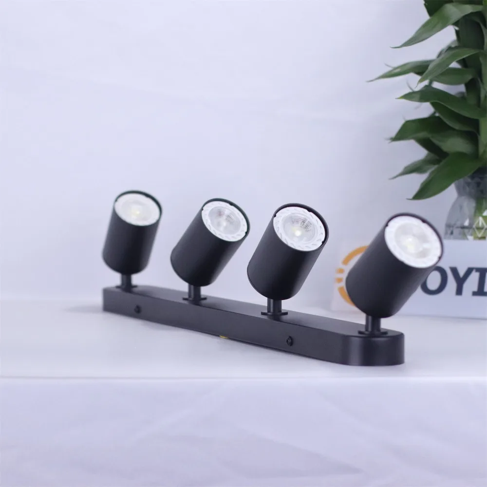 JOYINLED 3-Lichter Deckenleuchte Moderne GU10 Decken-Spotleuchte Drehbarer Innenstrahler Heim-Dekor Küche Schlafzimmer LED-Beleuchtung – Detail 3