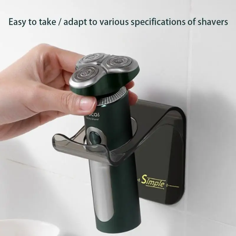 1pc Waterproof Electric Razor Holder Wall Free Punch Man Shaver Storage