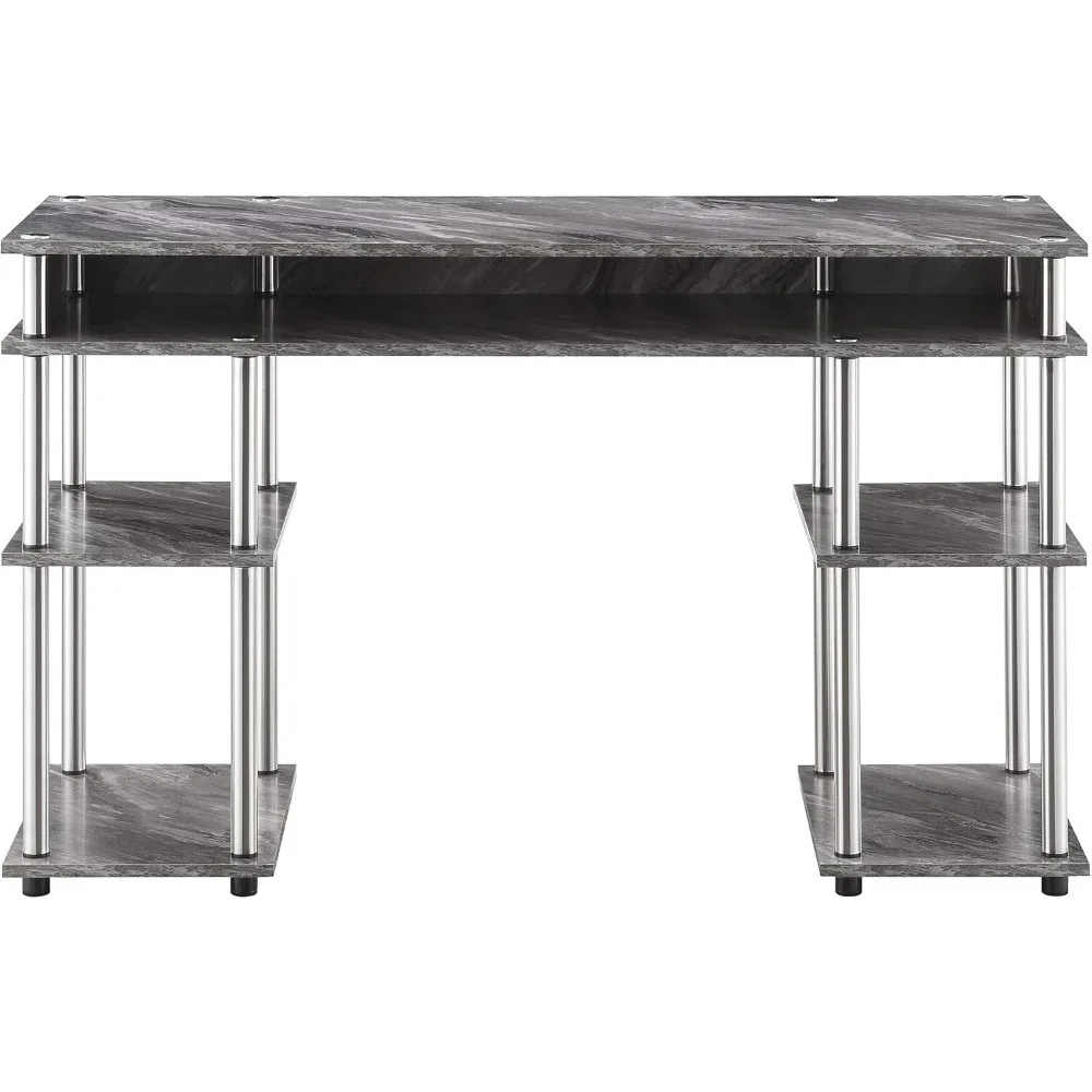 Designs2Go No Tools Desk Home Office Desk with Shelves, Corner Shelf Vanity Desk