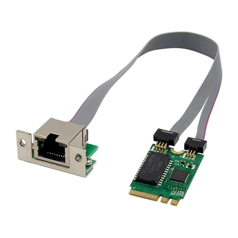 

NEW-3X Mini PCIE сетевая карта M.2 A + E к RTL8111F гигабитная Ethernet-карта с одним портом RJ45 Ethernet Сетевая карта