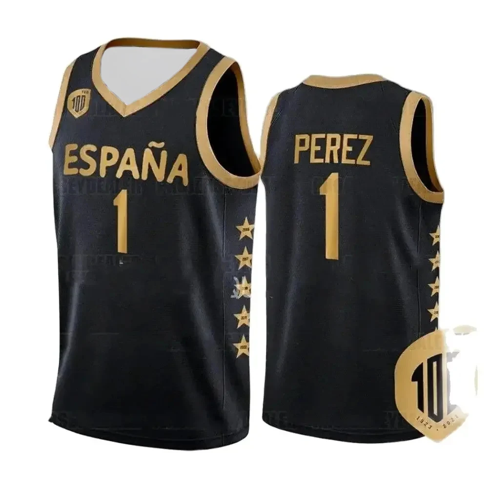 Spanish Basketball Vest 24-25 Summer Breathable Sweat-Absorbent Fan Jersey Boys And Girls Universal Size Tops deep pressure vest