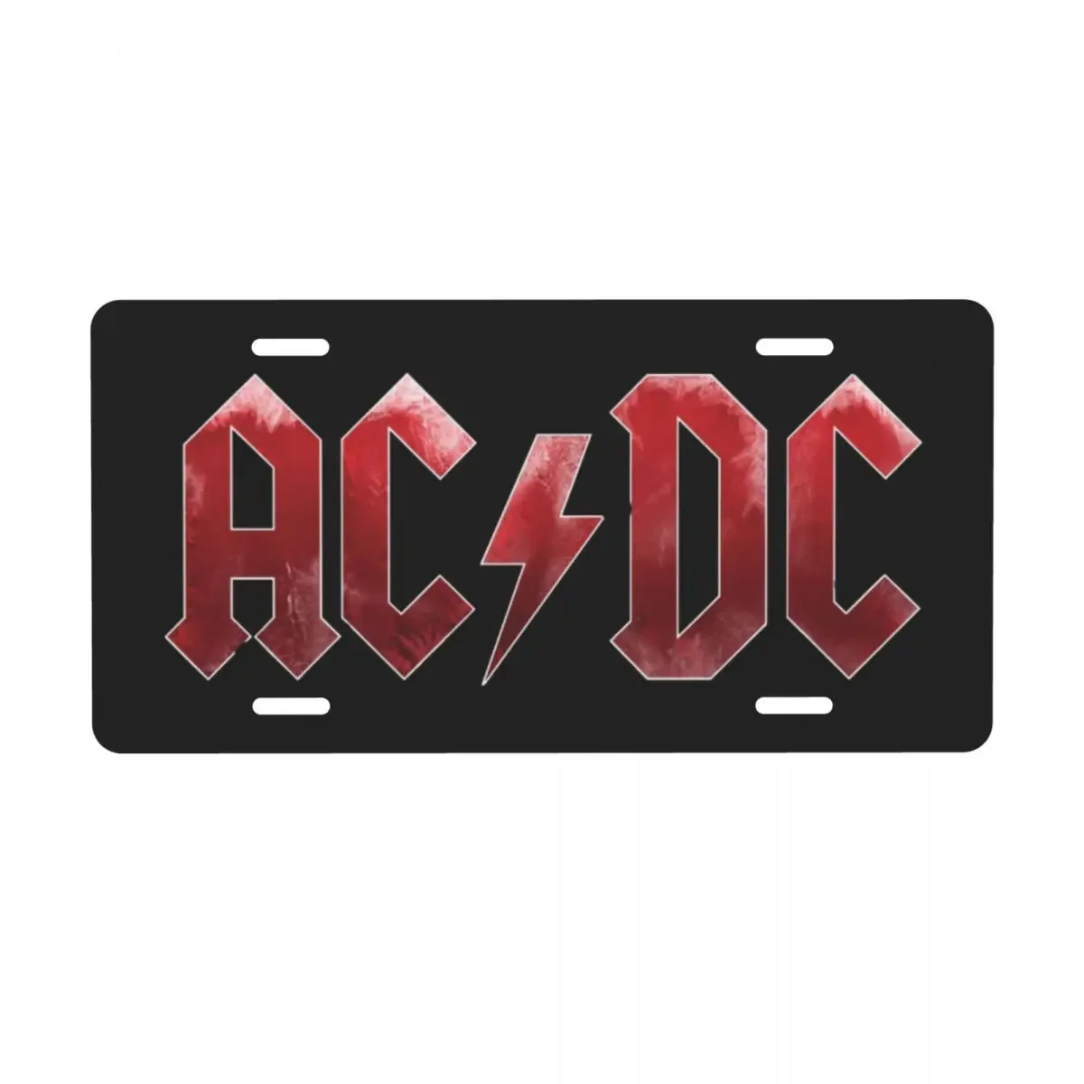 Red-AC-DC-Logo-License-Plate-Cover-Heavy-Metal-Band-Music-Aluminum ...